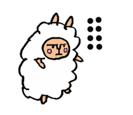 alpaca man sticker #1696730