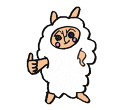 alpaca man sticker #1696731