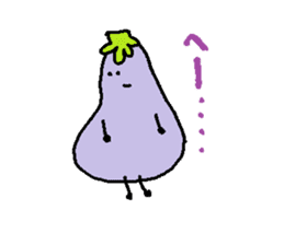 loose eggplant sticker #1696738