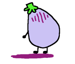 loose eggplant sticker #1696744