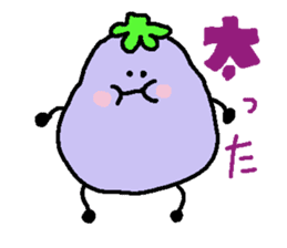 loose eggplant sticker #1696746
