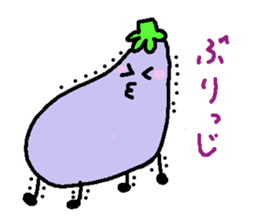 loose eggplant sticker #1696748