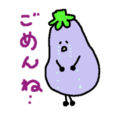 loose eggplant sticker #1696753