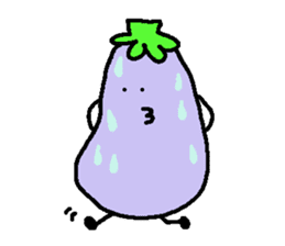 loose eggplant sticker #1696762