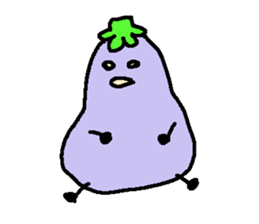 loose eggplant sticker #1696763