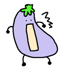 loose eggplant sticker #1696764