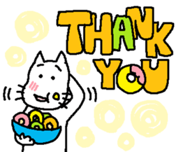 Mofu-san and Donut sticker #1697036