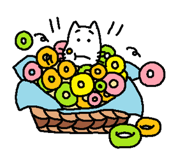 Mofu-san and Donut sticker #1697051
