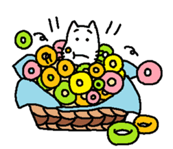 Mofu-san and Donut sticker #1697051