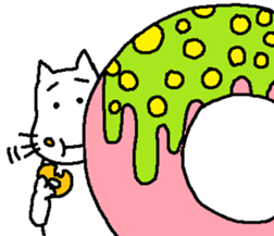 Mofu-san and Donut sticker #1697054