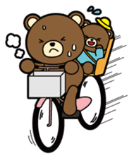 Daily life of the parent and child bear sticker #1697497