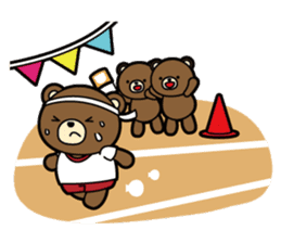 Daily life of the parent and child bear sticker #1697509