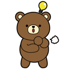 Daily life of the parent and child bear sticker #1697528