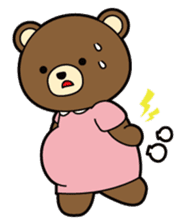 Daily life of the parent and child bear sticker #1697533