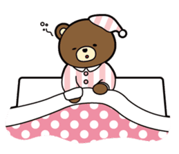 Daily life of the parent and child bear sticker #1697536