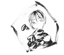 cuteblack sticker #1697618