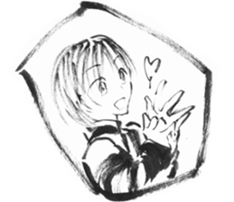 cuteblack sticker #1697630