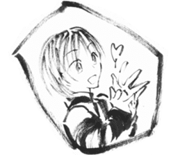 cuteblack sticker #1697630