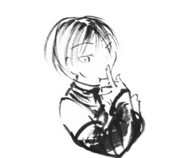 cuteblack sticker #1697633