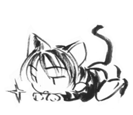 cuteblack sticker #1697635