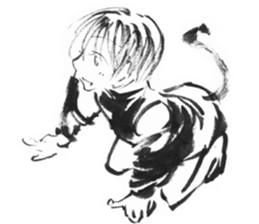 cuteblack sticker #1697638