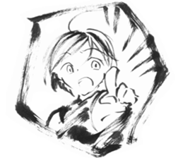 cuteblack sticker #1697639