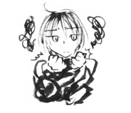 cuteblack sticker #1697640