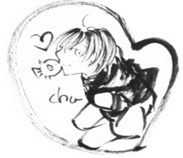 cuteblack sticker #1697641