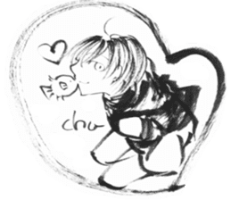 cuteblack sticker #1697641