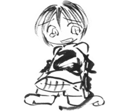 cuteblack sticker #1697644