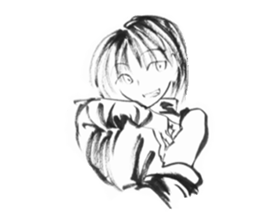 cuteblack sticker #1697647