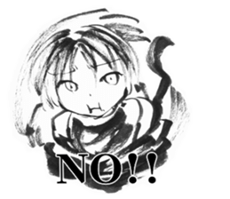 cuteblack sticker #1697649