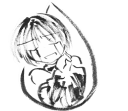 cuteblack sticker #1697651