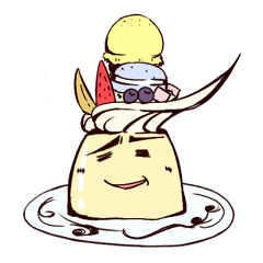 pudding Sticker