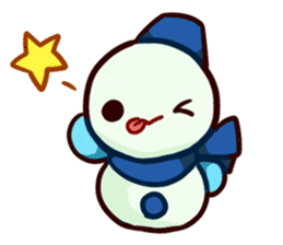 Muffler snowman sticker #1698780