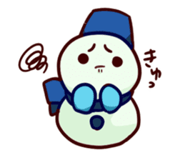 Muffler snowman sticker #1698789