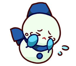 Muffler snowman sticker #1698796