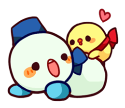 Muffler snowman sticker #1698797