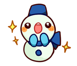 Muffler snowman sticker #1698804