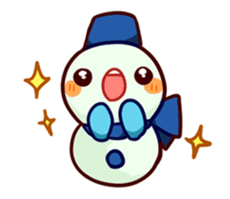 Muffler snowman sticker #1698804