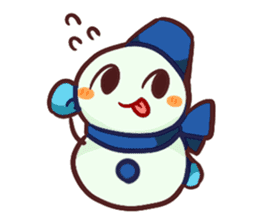 Muffler snowman sticker #1698807