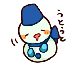 Muffler snowman sticker #1698810