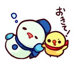 Muffler snowman sticker #1698812