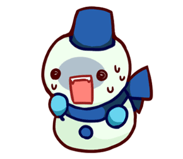 Muffler snowman sticker #1698814