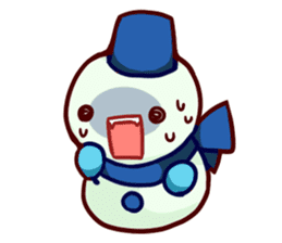 Muffler snowman sticker #1698814