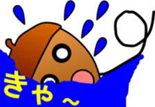 big adventure of acorn boy sticker #1699829