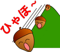 big adventure of acorn boy sticker #1699831