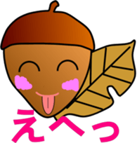 big adventure of  acorn boy sticker #1699838