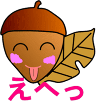 big adventure of acorn boy sticker #1699838