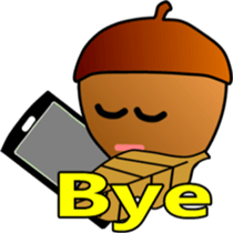 big adventure of  acorn boy sticker #1699856